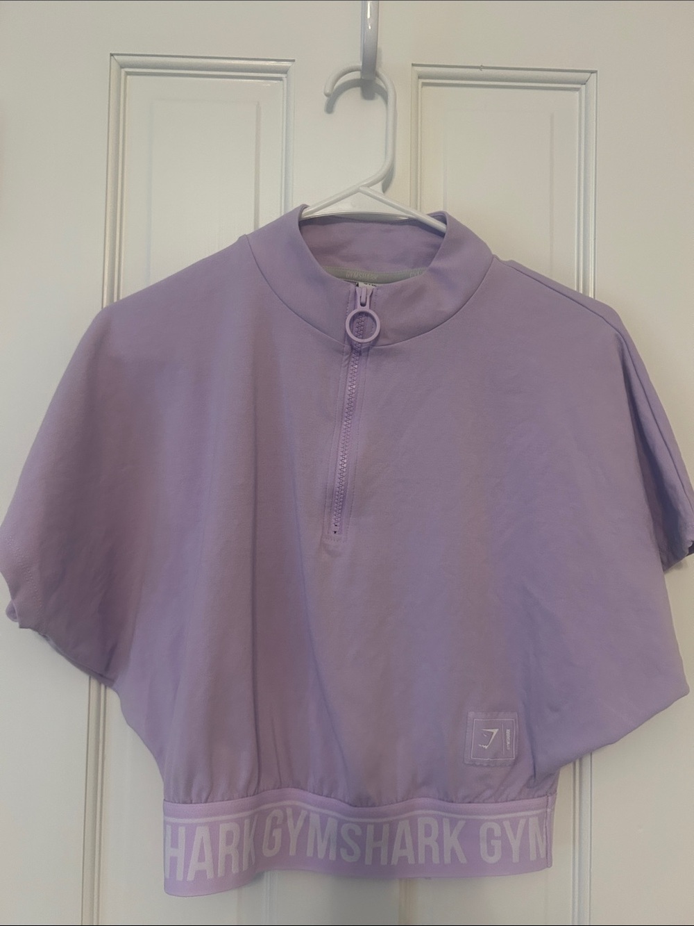 Gymshark Lilac Half-Zip Cropped Pullover
